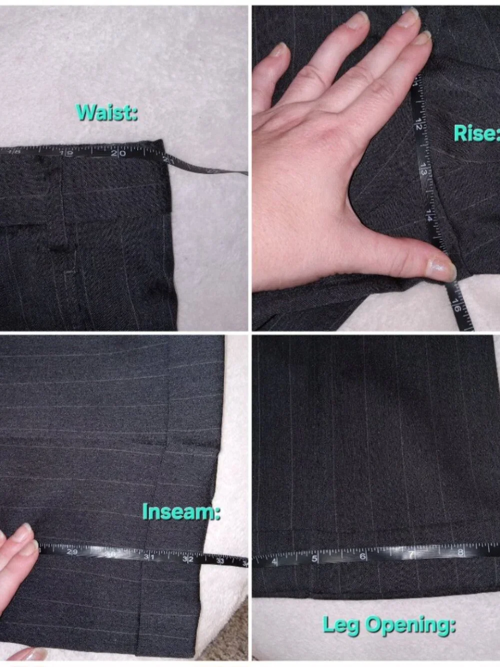 Jos A Bank Gordon Mens 100 Wool Pinstripe Suit 46L 42x32 Black 2 Button Pleated